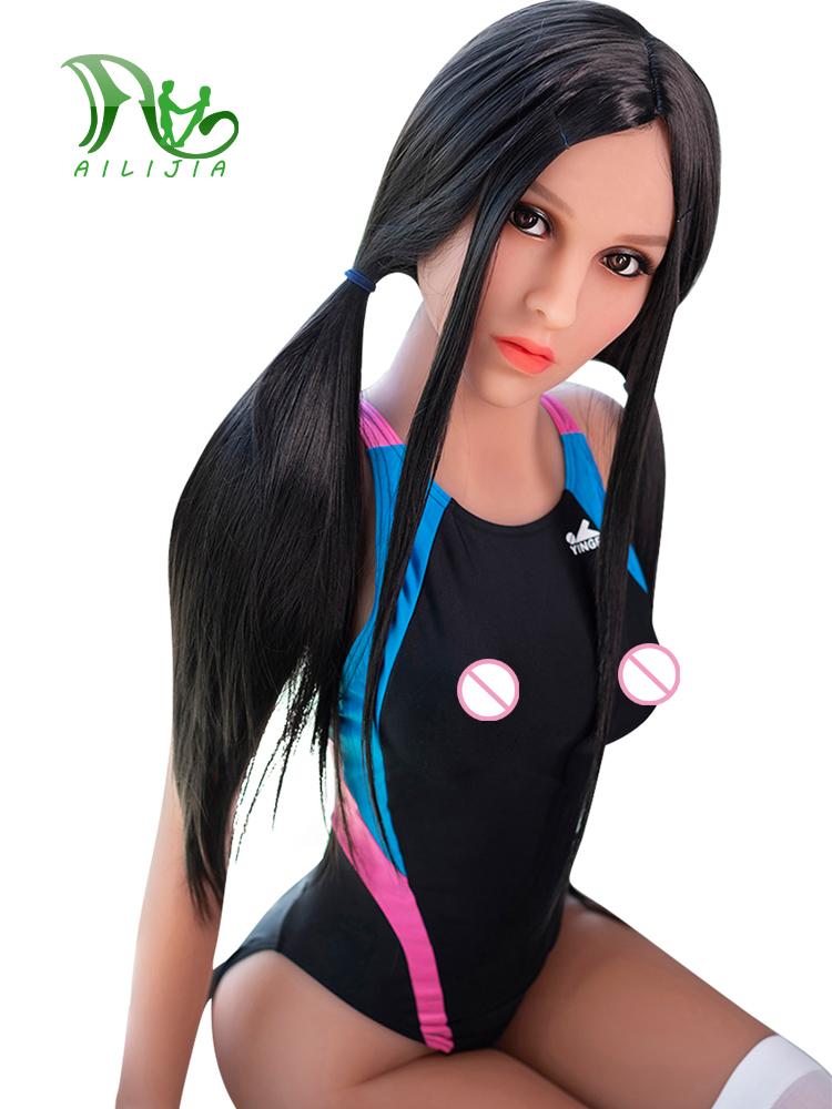 Изображение товара: AILIJIA 157 см B чашка секс кукла стройное тело 28 кг силиконовые полноразмерные взрослые куклы с гибким металлическим каркасом оральный анальный киска 3 отверстия