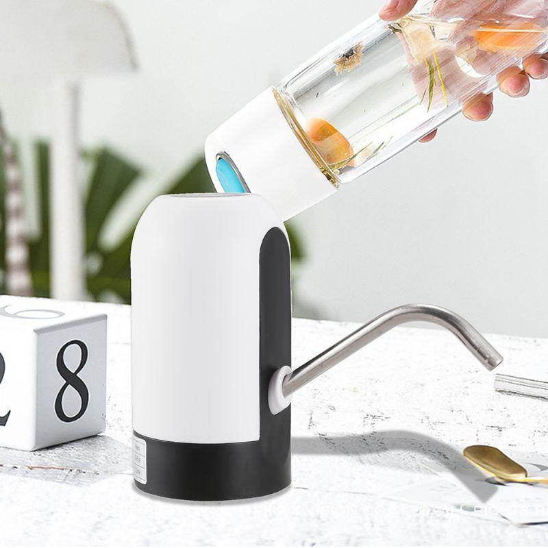 Изображение товара: Насос для бутылки воды, USB зарядка, автоматический насос для питьевой воды, портативный Электрический диспенсер для воды, переключатель для бутылки воды для универсальной