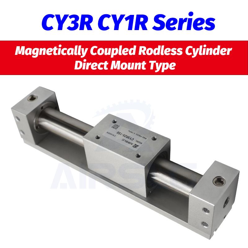 Изображение товара: Цилиндр SMC типа CY3R6 CY1R10 с магнитным сопряжением, прямого монтажа, диаметр 6, 10 мм, ход 50-300 мм, встроенный Магнит AIRSLG