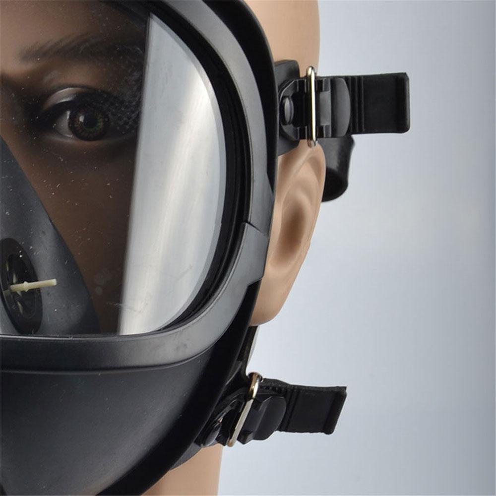 Изображение товара: Респиратор, дымовая маска, самовсасывающая маска на все лицо, маска для химического биологического загрязнения, радиоактивная противогаз, большое поле зрения