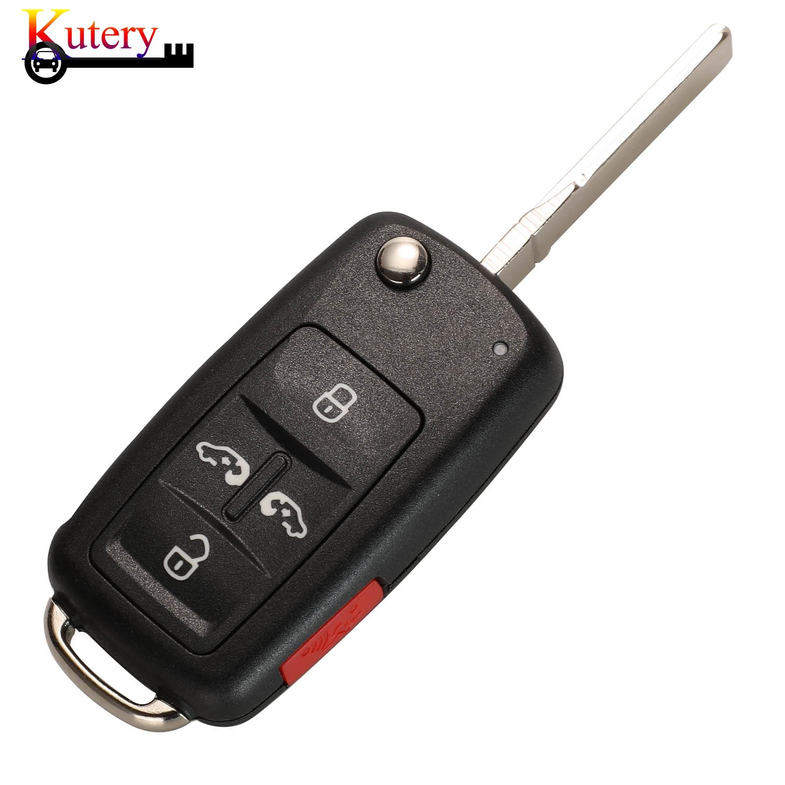 Изображение товара: Kutery Складной Дистанционный Автомобильный ключ для Volkswagen VW Sharan Multivan Caravelle 5 кнопок 434 МГц ID48 чип 5K0837202AD 7N0837202K
