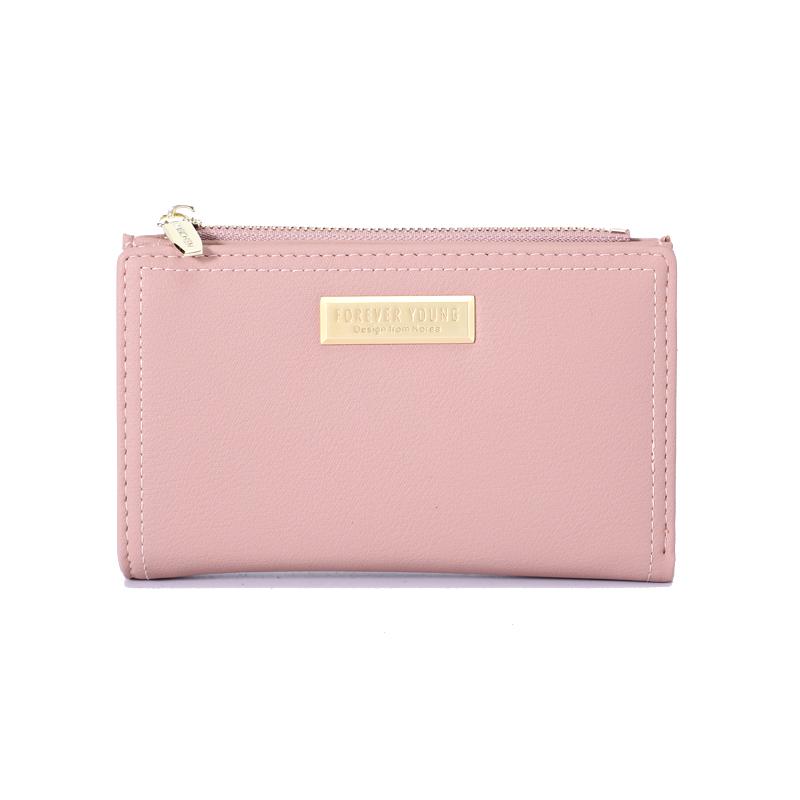 Изображение товара: Elegant Thin Pu Leather Women Wallet Short Brand Designer Lady Purse Casual Small Female Wallet With Coin Purse Pocket