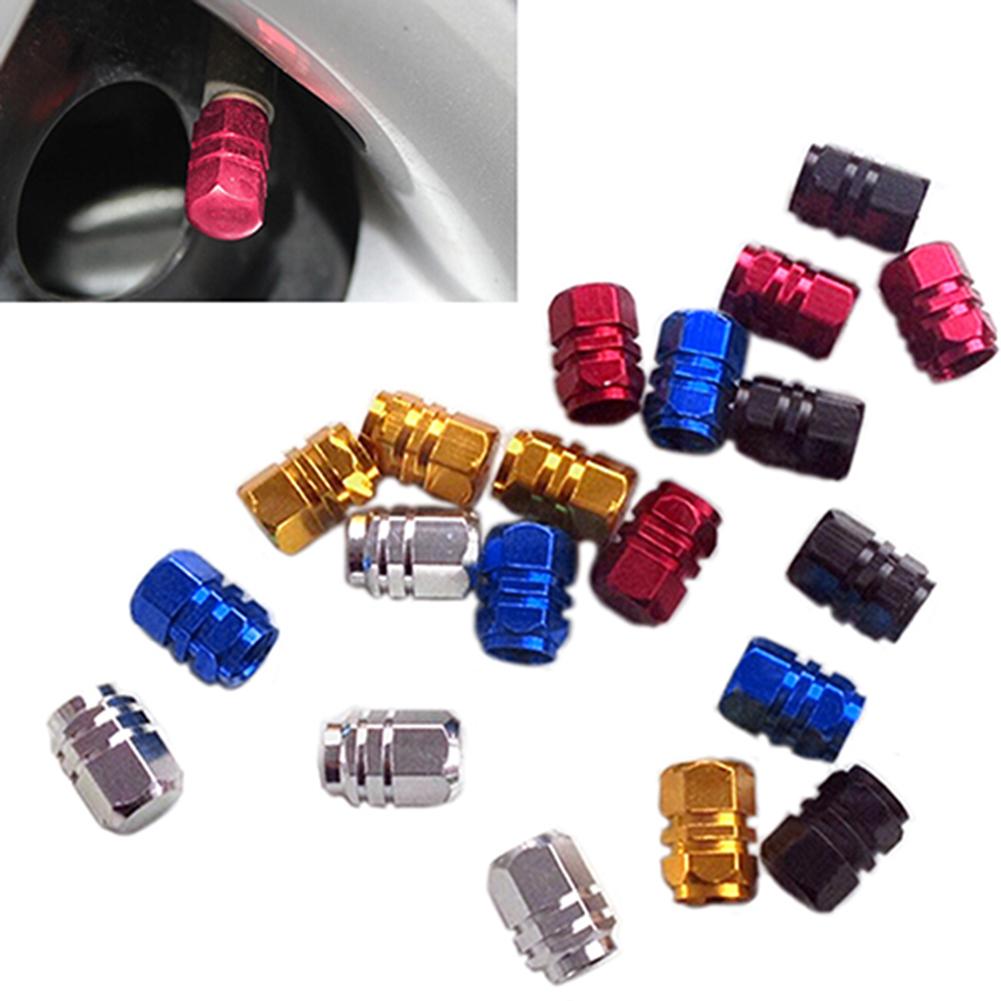 Изображение товара: Колпачки для воздушных клапанов, 4 шт., алюминиевые колпачки для колесных дисков, для автомобиля грузовика мотоцикла, автомобильные аксессуары