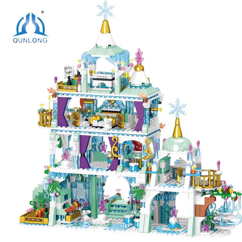 Изображение товара: Следите за магазином = $2 девочки принцесса карета замок архитектурная модель строительные блоки игрушки для детей подарки друзьям
