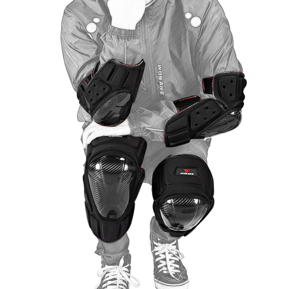 Изображение товара: Защитный костюм WOSAWE для мотокросса для взрослых, комплект из налокотников для сноуборда, шорт, куртки, защитное снаряжение для езды на мотоцикле