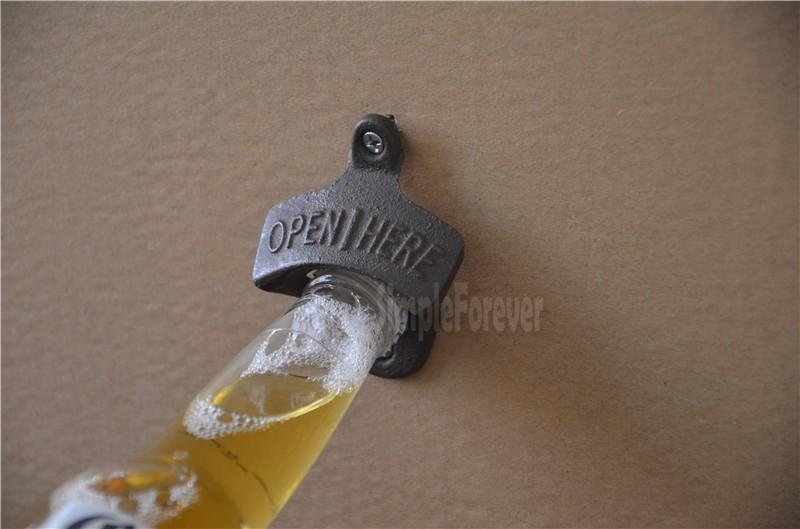 Изображение товара: 100 шт., настенные открывалки для бутылок с винтами