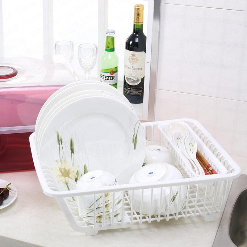 Изображение товара: Европейский пластиковый кухонный шкаф, сушилка для посуды с крышкой, коробка для хранения столовых приборов, вместительный утолщенный шкаф