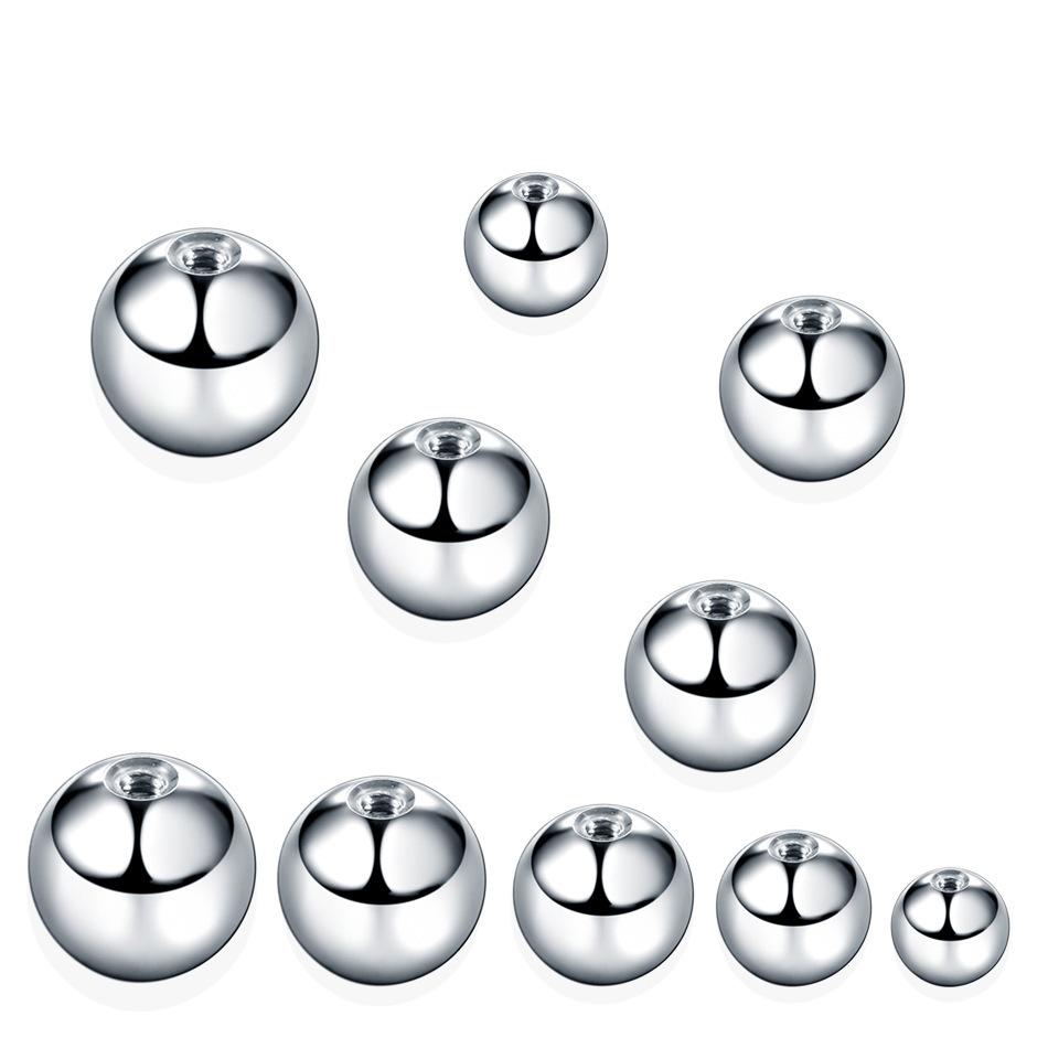 Изображение товара: 100Pcs/Bag The Latest Fashion In Europe and America Thread Ball Ball Stainless Steel Jewelry Accessories