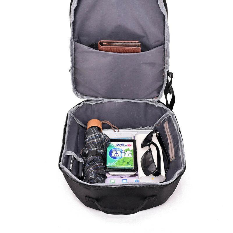 Изображение товара: Вместительные мужские нагрудные сумки с USB-разъемом и защитой от кражи, повседневная дорожная сумка, водонепроницаемая сумка-мессенджер