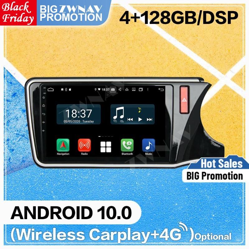 Изображение товара: DVD-плеер Carplay на платформе Android 10, 128G, для Honda City Grace 2014, 2015, 2016, 2017, BT, GPS, Navi, автомобильное радио, аудио, стерео, головное устройство