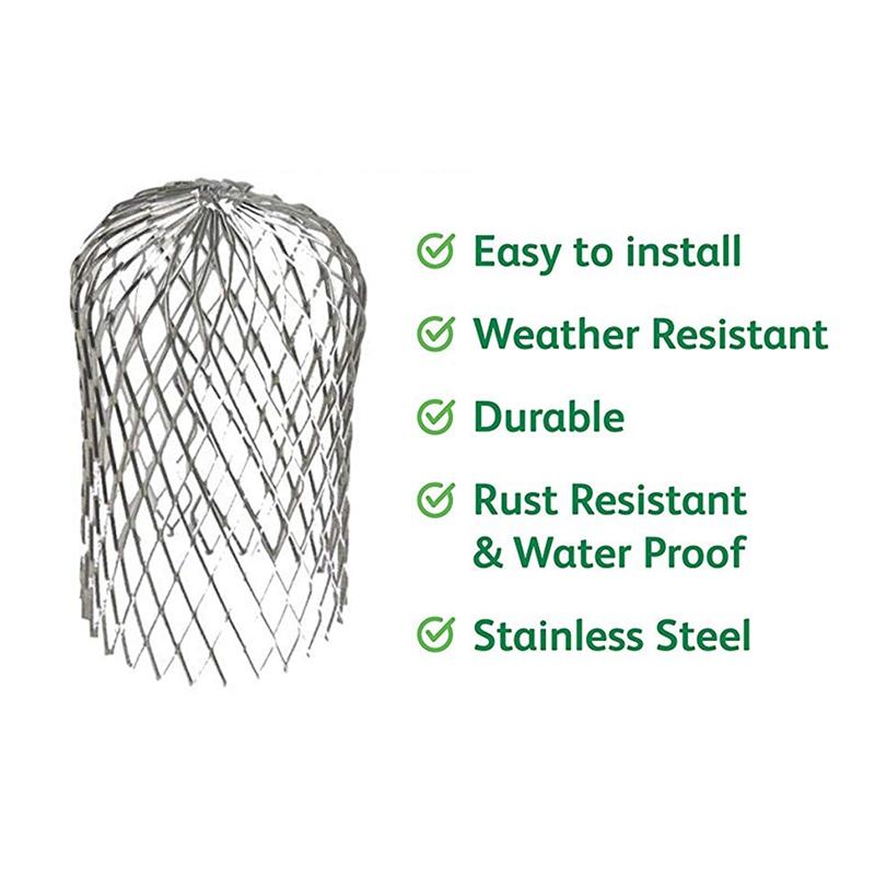 Изображение товара: 8-Pack желоб щит расширяемый алюминиевый фильтр для предотвращения засорения листьев и мусора