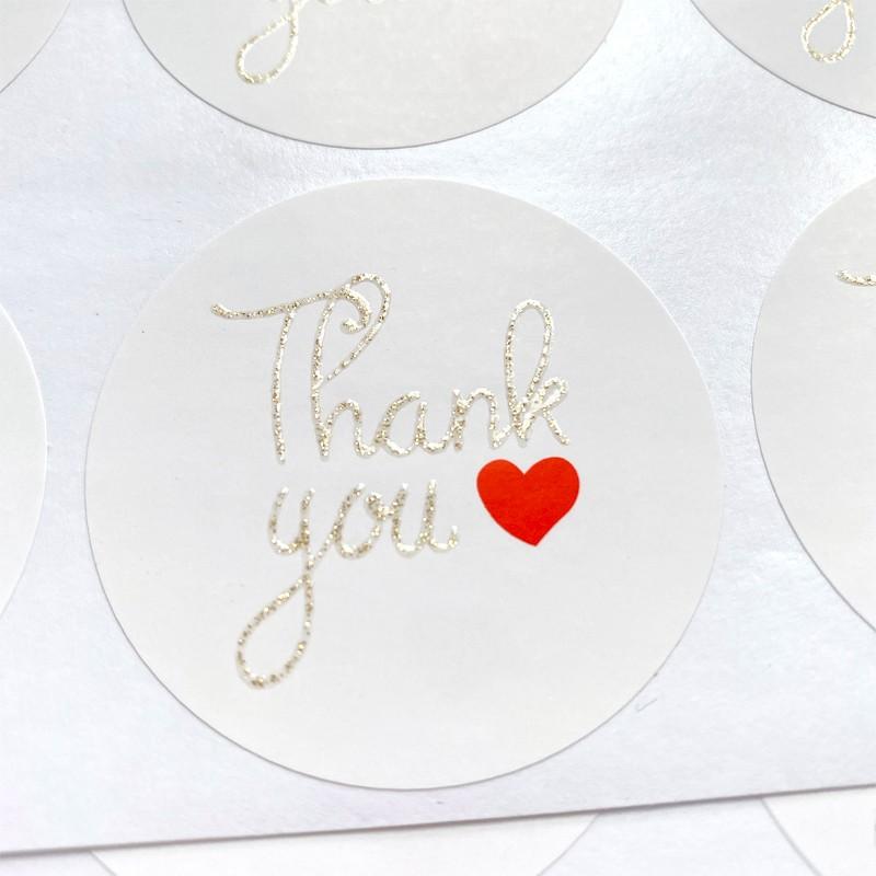 Изображение товара: 80 шт./упак. наклейка «спасибо» большие настенные Стикеры для загара для художественного оформления ногтей, наклейки с красное сердце