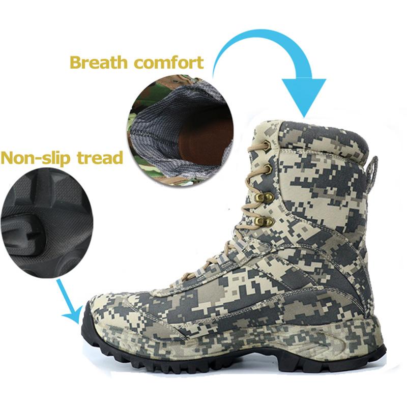 Изображение товара: Походные ботинки мужские тактические ботинки армейские спортивные мужские ботинки походная обувь мужские уличные зимние охотничьи ботинки горная обувь водонепроницаемая