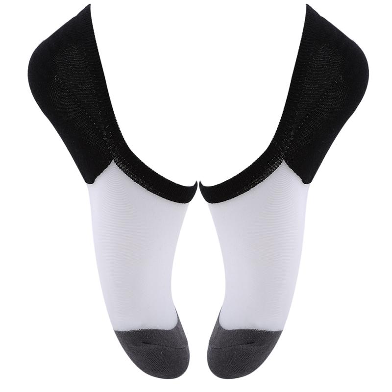 Изображение товара: Новые летние однотонные прозрачные Модные Простые Женские носки-Башмачки из стекловолокна с закрытым носком
