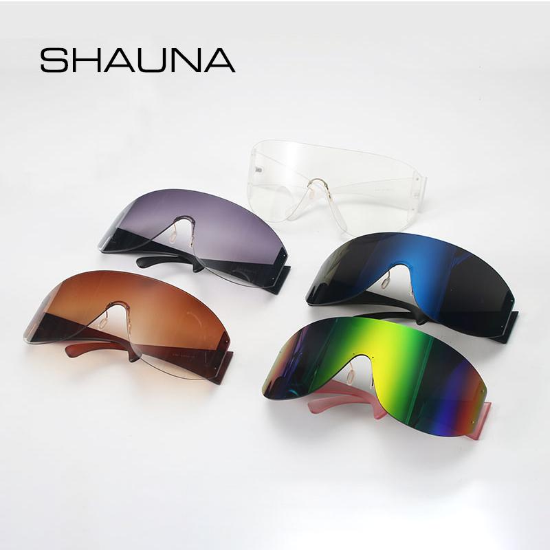 Изображение товара: Солнцезащитные очки унисекс, цельные, с защитой от ветра, шауна негабаритный