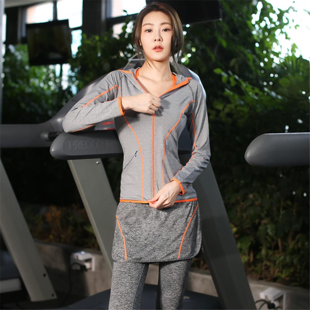 Изображение товара: WWKK 2020 женские комплекты для йоги, комплект из 5 предметов, спортивные комплекты для тренировок, женская одежда для тренировок, женская спортивная одежда, одежда для тренировок в тренажерном зале