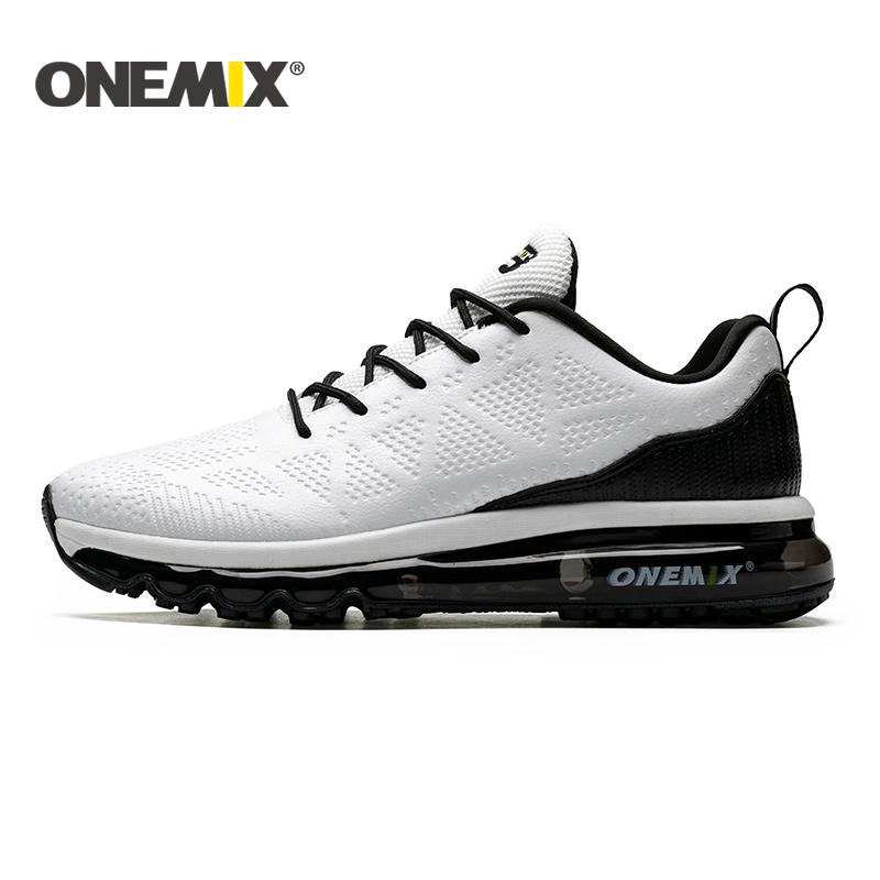 Изображение товара: ONEMIX 2019 дорожная Мужская обувь для бега кожаные уличные кроссовки мужские воздушные подушки спортивная обувь для мужчин Уличная прогулочная обувь wo для мужчин