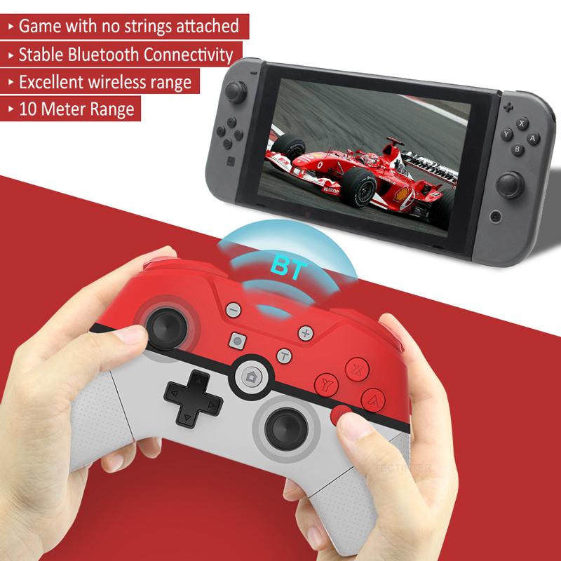Изображение товара: Беспроводной игровой контроллер для ПК с поддержкой Bluetooth, геймпад для Nintendo Switch Pro NS Pro, игровой джойстик для переключателя с NFC 6 осями
