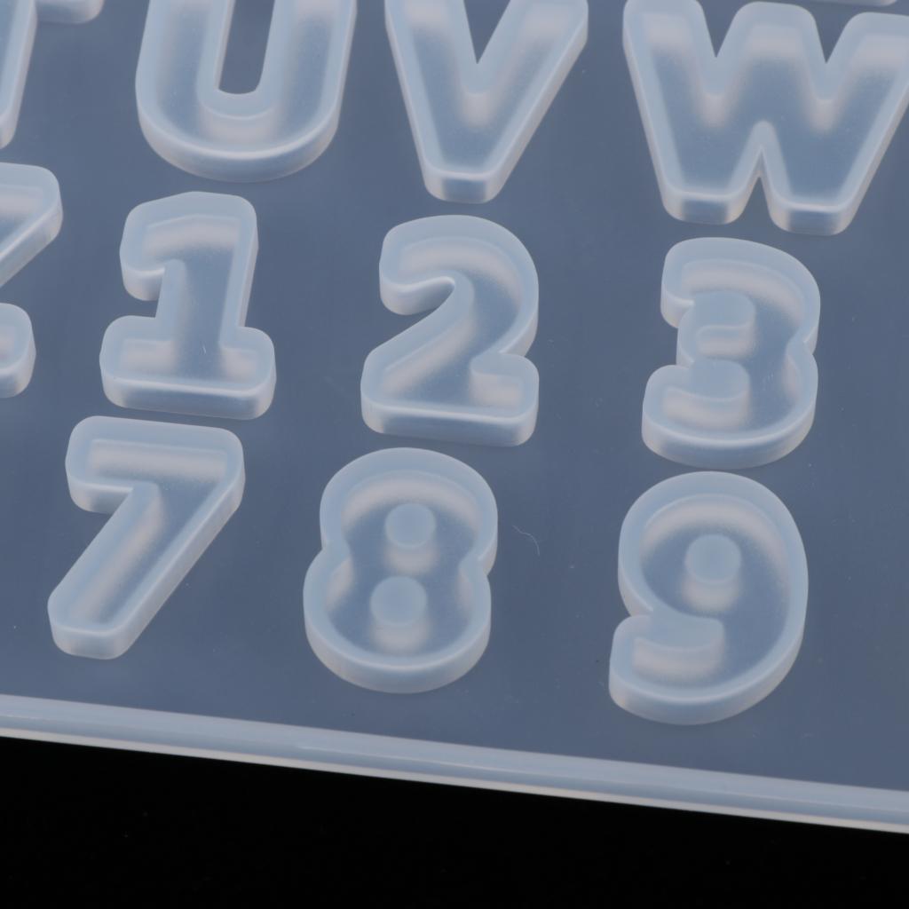 Изображение товара: DIY буквы цифры плесень литье смолы помадка шоколада ремесла прессформы Инструменты