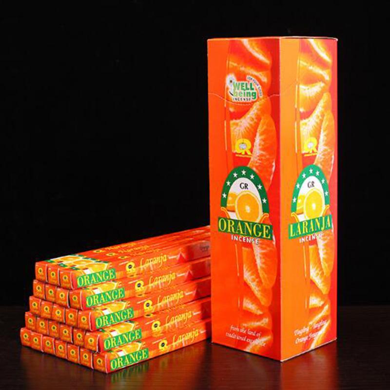 Изображение товара: Палочка с ароматом ладана для освежителя воздуха очаровательный внутренний аромат 25 небольших коробок/большая коробка индийский ароматизатор апельсина