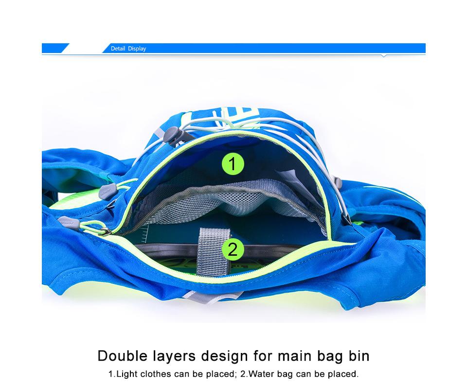 Изображение товара: Нейлоновый рюкзак AONIJIE 2020 E904S для активного отдыха, рюкзак для пешего туризма, жилет, профессиональный рюкзак для марафона, бега, велоспорта, сумка для воды объемом 1,5 л