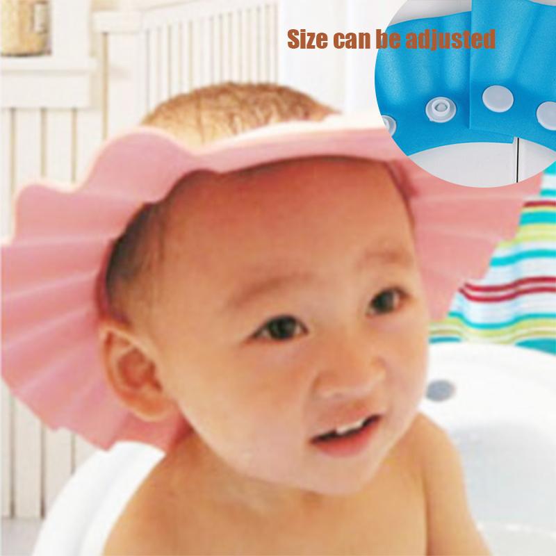 Изображение товара: Шапочка для шампуня детская Регулируемая водонепроницаемая шапочка для душа детский Уход за волосами шампунь для глаз и товары для душа