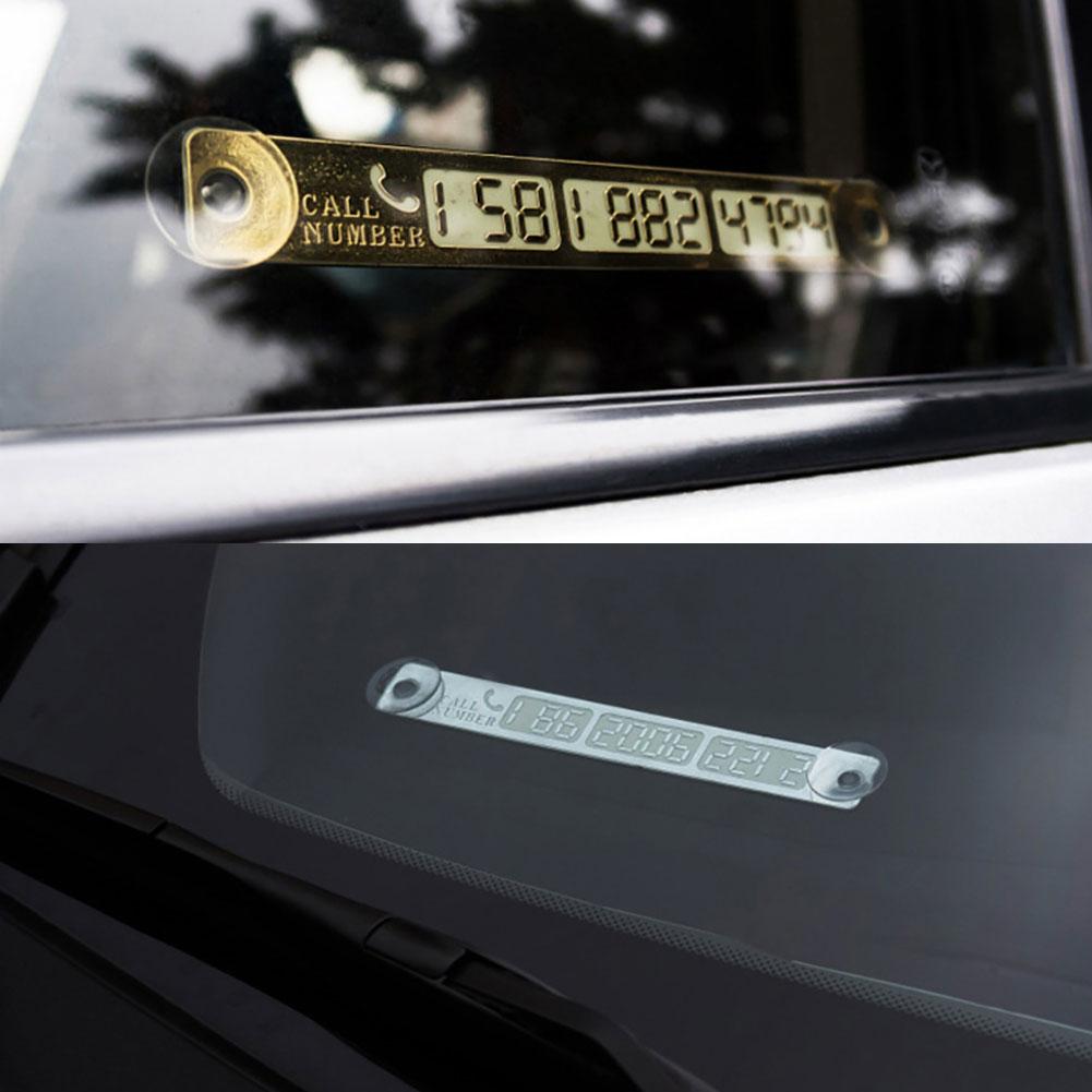 Изображение товара: 1 Pc Car Luminous Temporary Parking Stop Sign Telephone Number Plate Crafts