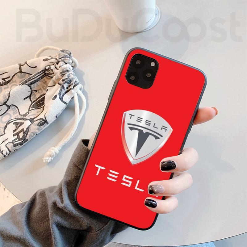 Изображение товара: Чехол для телефона с логотипом Tesla для iphone 11 12 Pro 11 Pro Max X XS XR XS MAX 8plus 7 6S plus 5s se 7plus SE 2020