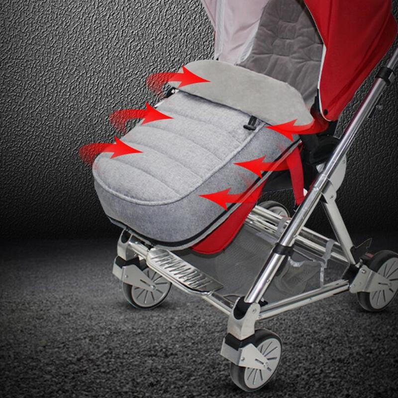 Изображение товара: Зимние толстые спальные мешки, теплые детские спальные мешки, конверт для новорожденных, Детские ветрозащитные коляски, подушка для ног для коляски