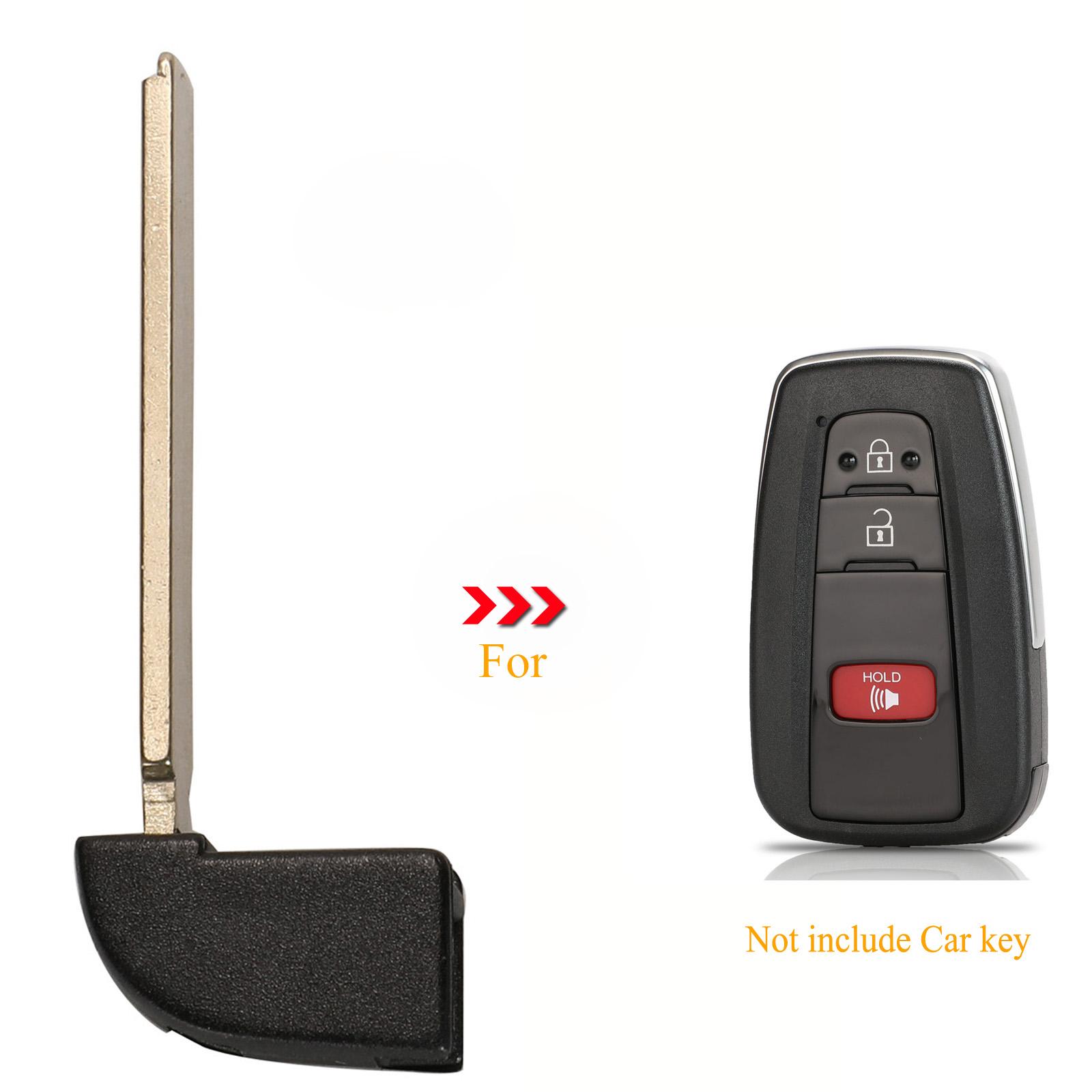 Изображение товара: Kutery 10 шт. дистанционный Автомобильный ключ без ключа аварийная вставка необработанное лезвие заготовка для Toyota Camry RAV4 Corolla C-HR 2019