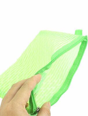 Изображение товара: Офисный нейлоновый Сетчатый Дизайн застежка-молния сумка-файл для документов держатель зеленый
