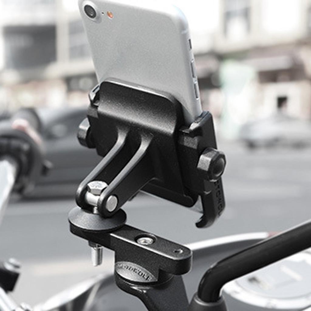 Изображение товара: Черное зеркало заднего вида с поворотным удлинительным кронштейном для мотоцикла