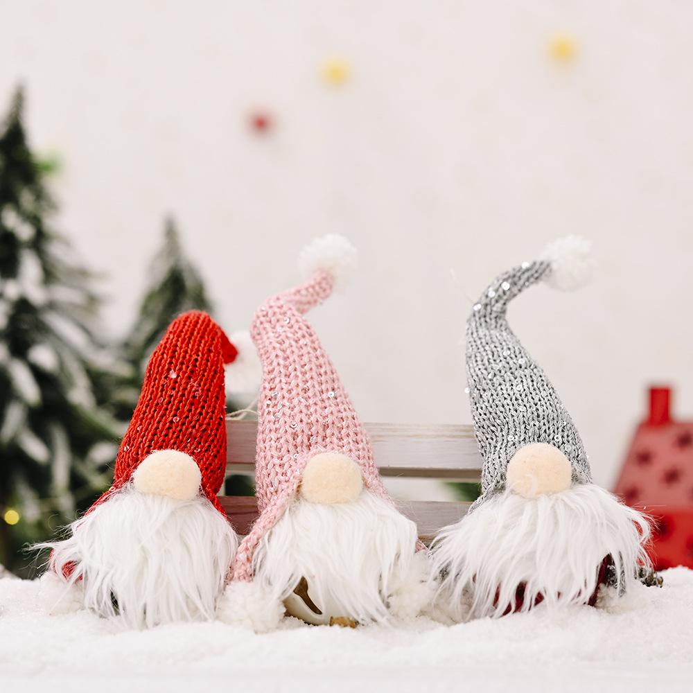 Изображение товара: Украшения, подвеска в виде колокольчика, безликая кукла, подвеска в виде старика, украшение для дома, рождественские украшения