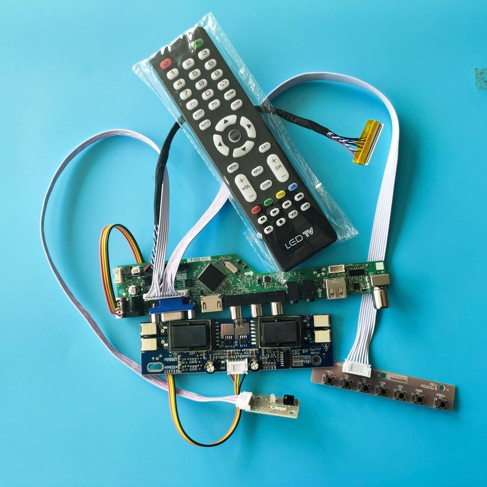 Изображение товара: Комплект для LM201WE3-(TL)(L2)(TL)(K1) 30-контактный модуль драйвера VGA AV TV LCD HDMI Плата контроллера USB 4 лампы 1680X1050 удаленный сигнал