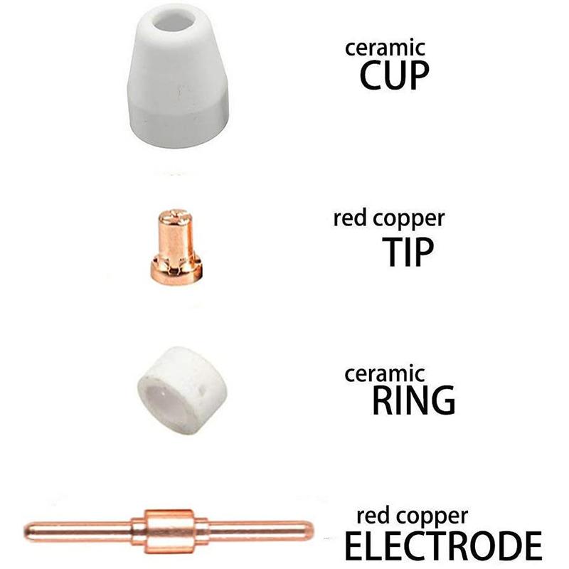 Изображение товара: PT31 плазменный резак, режущая головка, 40 шт. расходных материалов, аксессуары, подходят для CUT50D CUT-50 CT-312 CUT40