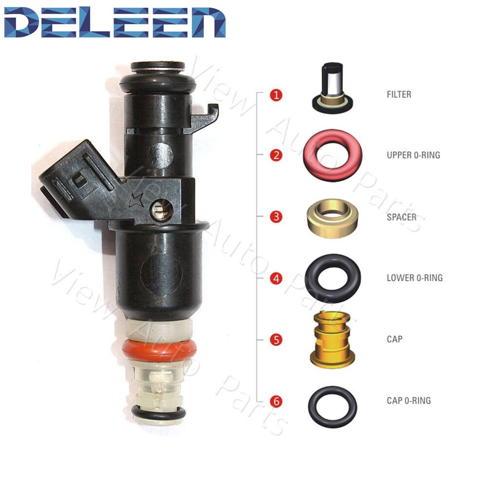 Изображение товара: Deleen 4x высокоимпедансный топливный инжектор FJ484 / 16450-RAA-A01 (T) для Honda автомобильные аксессуары