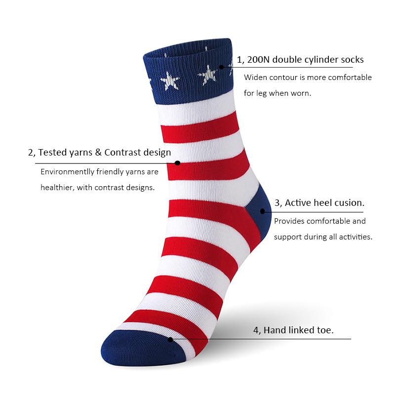 Изображение товара: Мужские хлопковые носки VKMONY, 3 размера, 6 парт/лот (EU 39-46) (US 7,0-12,0)