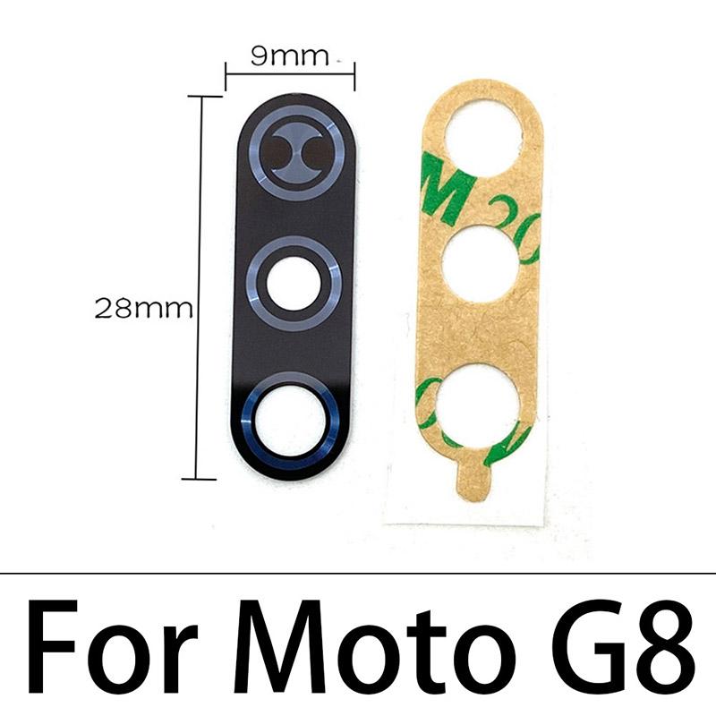 Изображение товара: 100 шт., стеклянный объектив задней камеры с наклейкой для Motorola Moto E5 Plus E7 Z3 G8 Play G5 G6 G7 G8 Plus G8 Power Lite Z4 X4