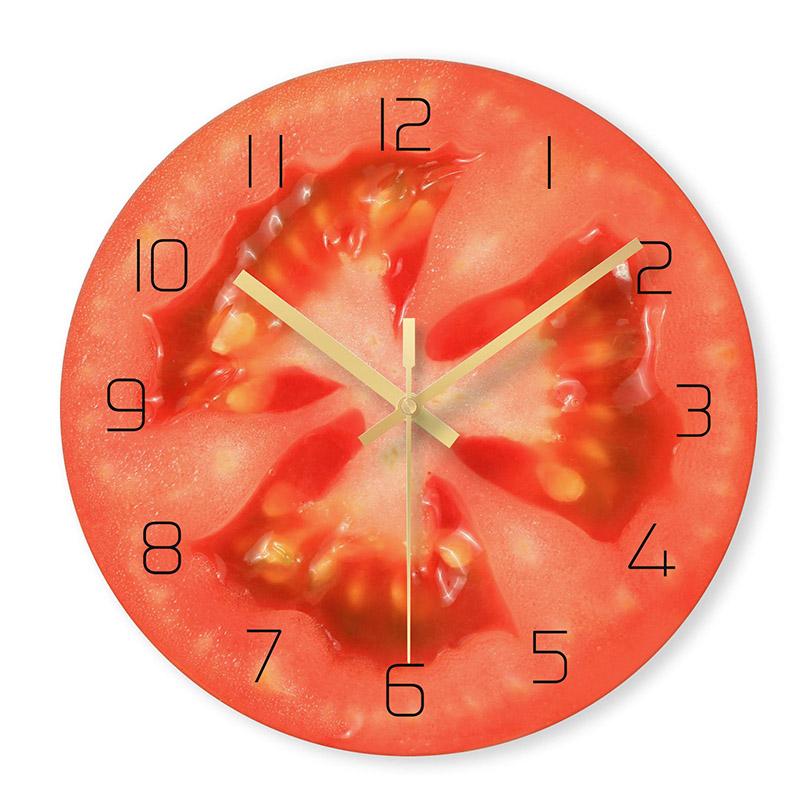 Изображение товара: Креативные цветные настенные часы в виде фруктового дерева Мультяшные милые настенные часы для детской комнаты спальни в скандинавском стиле для детского сада LB92513