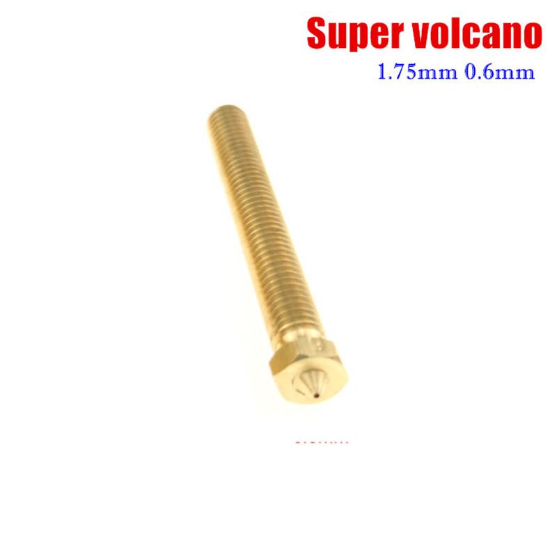 Изображение товара: 1 шт. нагревательная Форсунка Super Volcano, латунная удлиненная форсунка, детали для 3D-принтера 0,6 мм