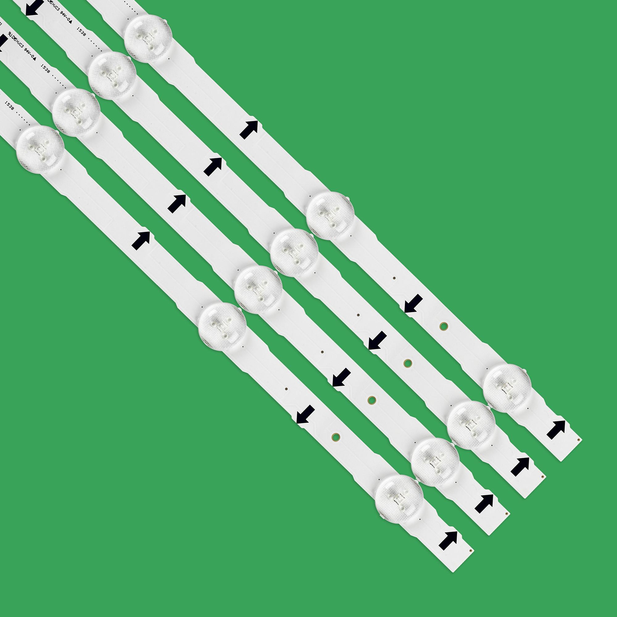 Изображение товара: (Новый комплект) 4 шт./компл. 7LED 647 мм светодиодные полосы для samsung UE32J5500AK D4GE-320DC1-R2 D4GE-320DC1-R1 BN96-30443A BN96-30442A 2014SVS32FH