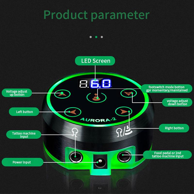 Изображение товара: Блок питания для тату-машинки AURORA II, с ЖК-дисплеем