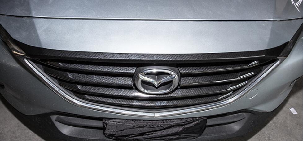 Изображение товара: Передняя решетка для автомобиля из углеродного волокна, бампер, сетка, решетка радиатора, обшивка для 16-18 Mazda CX-4 CX-4 2016 2017 2018