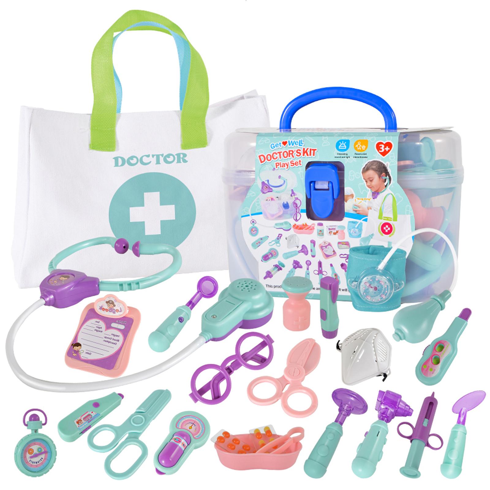 Изображение товара: 24 шт. детская медицинская игрушка для ролевых игр, имитация доктора, набор для ролевых игр для детей, детские развивающие игрушки, подарок-круглая коробка типа B