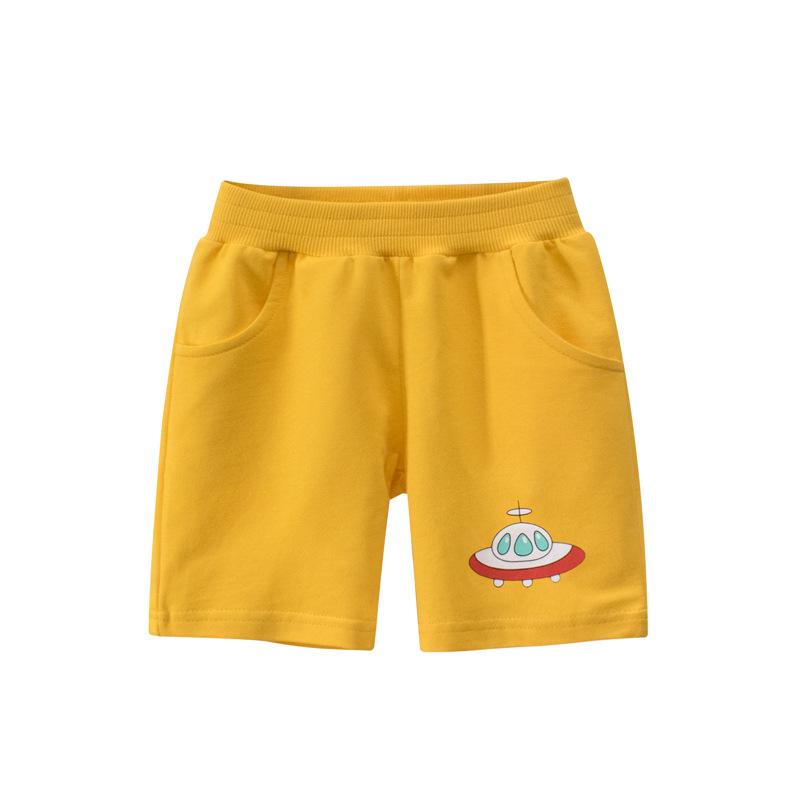 Изображение товара: Летние детские шорты, хлопковые шорты для мальчиков и девочек, брендовые шорты с мультяшным принтом, трусики для малышей, детские пляжные шорты, спортивные штаны для малышей