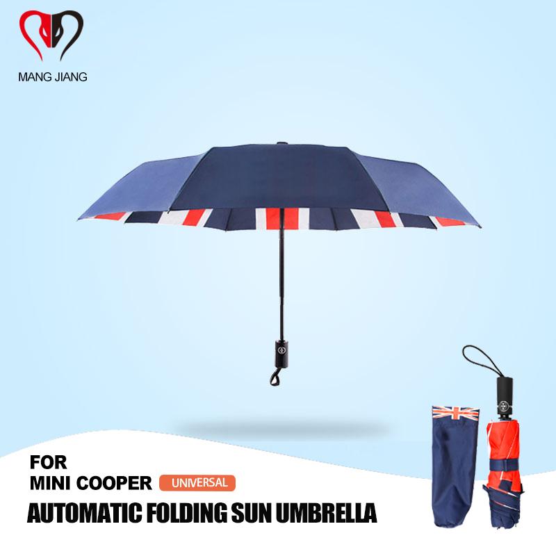 Изображение товара: Универсальный автоматический складной зонт для MINI COOPER F54 F55 F56 F60 R55 R56 R60 R61, двухслойный обратный аксессуары от ветра