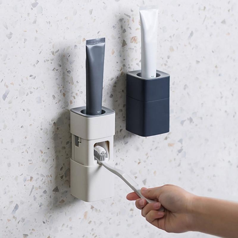 Изображение товара: Автоматический Дозатор зубной пасты, пылезащитный держатель для зубной пасты, настенный выдавливатель для зубной пасты, аксессуары для ванной комнаты, товары для дома