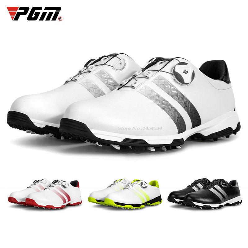 Изображение товара: Мужские кроссовки для гольфа PGM, водонепроницаемые, дышащие, со шнурками