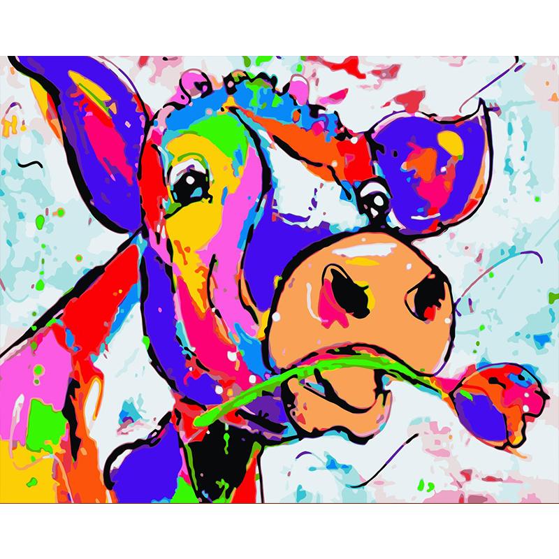 Изображение товара: Набор для рисования по номерам на холсте, крупный рогатый скот