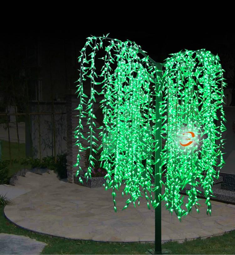 Изображение товара: Led искусственная ива плача дерево светильник для наружного использования 3 м/9,8 футов высота 2304 шт светодиодов непромокаемые рождественские украшения водонепроницаемое дерево